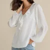 Xenia Ruffle Top<Soft Surroundings Clearance