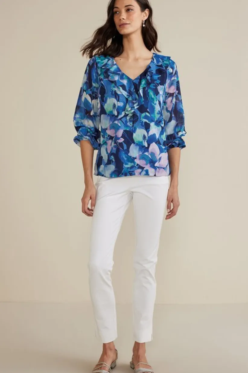 Xenia Ruffle Top<Soft Surroundings Clearance