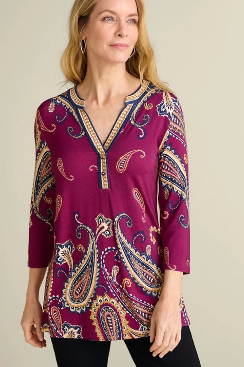 Zennia Printed Tunic<Soft Surroundings Sale